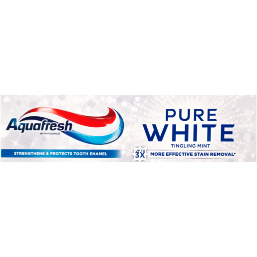 Aquafresh Pure White Tingling Mint Toothpaste 75ml