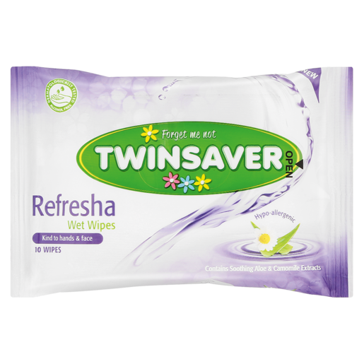 Twinsaver Refresha Wet Wipes 10 Pack