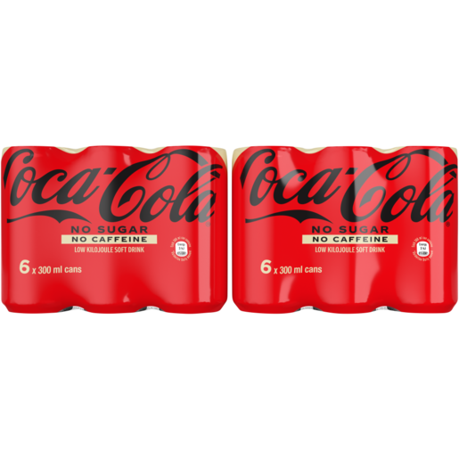 Coca-Cola No Caffeine Soft Drinks 24 x 300ml