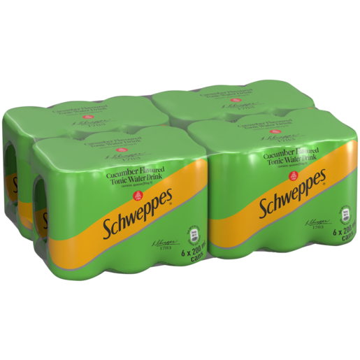 Schweppes Cucumber Tonic Water Drinks 24 x 200ml