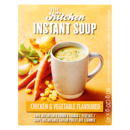 The Kitchen Chicken & Vegetable Flavoured Instant Soup 3 Pack 80g