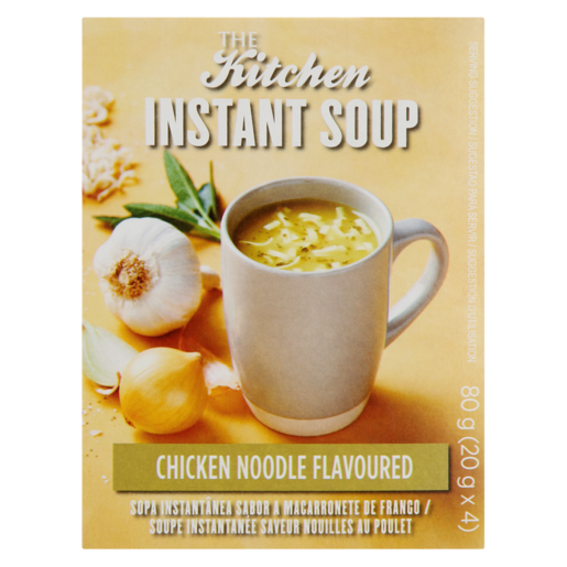 The Kitchen Chicken Noodle Flavoured Instant Soup Packets 4 x 20g