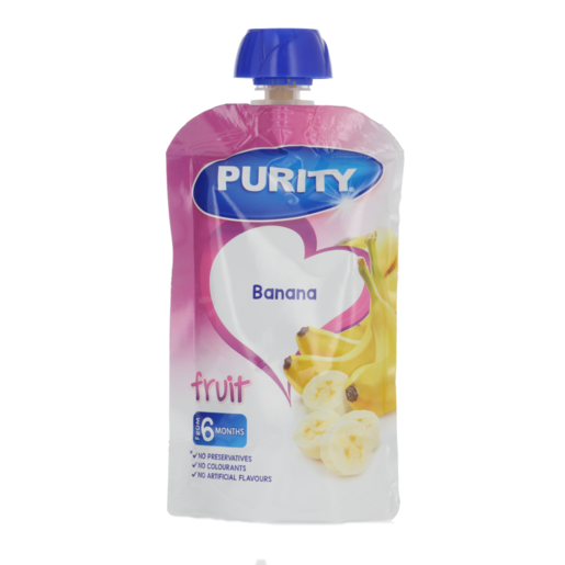 PURITY From 6 Months Banana Fruit Pouch 110ml