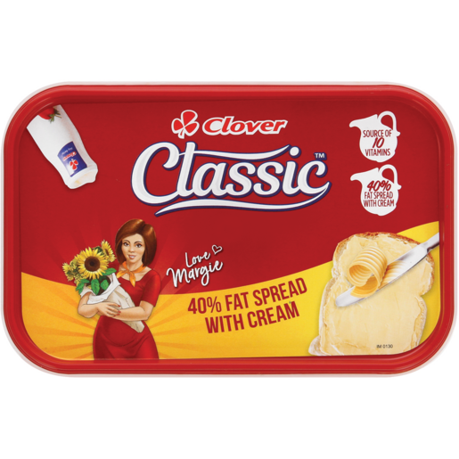 Clover Classic 40% Fat Spread With Cream 1kg