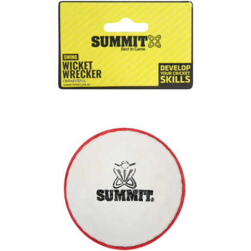 Summit Red & White Swing Wicket Wrecker Cricket Ball