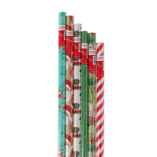 Traditions Christmas Wrapping Paper 1m x 70cm (Assorted Item - Supplied At Random)