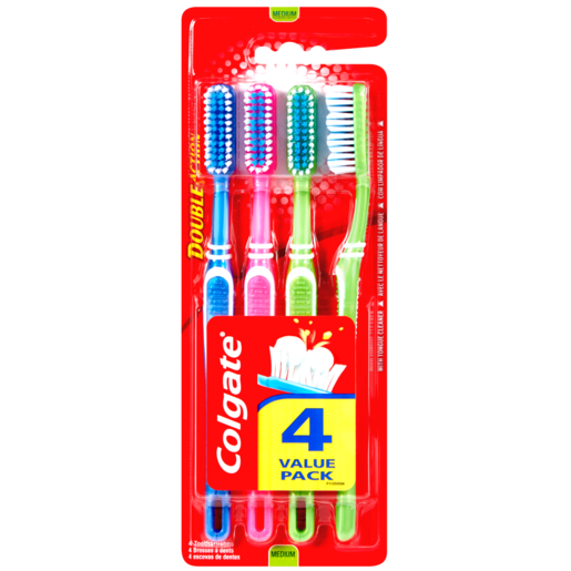 Colgate Double Action Toothbrush 4 Pack