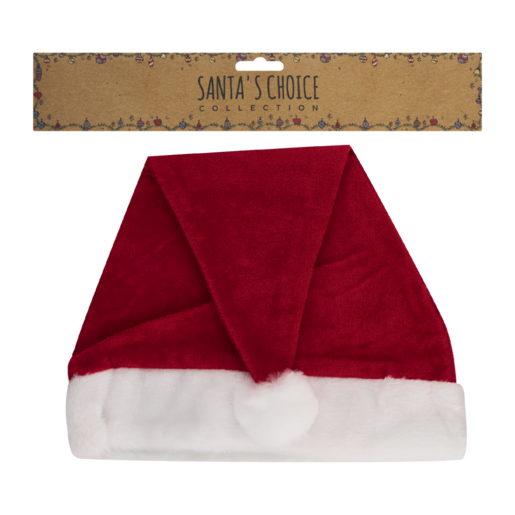 Santa's Choice Velvet Santa Hat