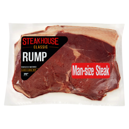 Steakhouse Classic Rump Man-Size Steak Per Kg