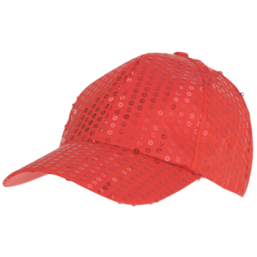 Christmas Red Sequins Cap