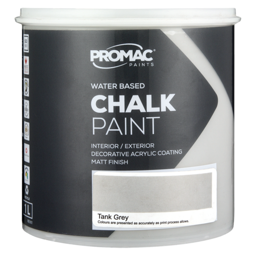 Promac Paints Tank Grey Chalk Paint 1L