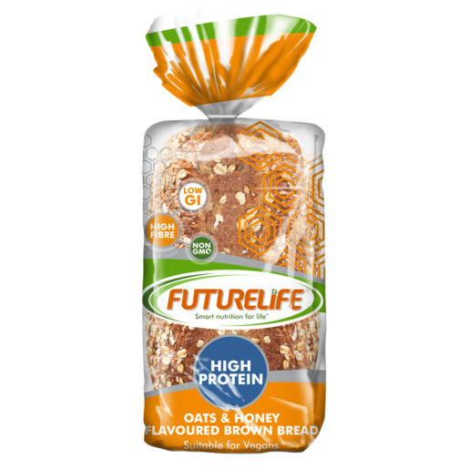 Futurelife High Protein Oats & Honey Flavoured Sliced Brown Bread Loaf