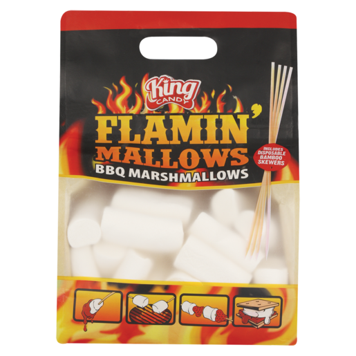 King Candy Flamin' Braai Marshmallows Bag 400g