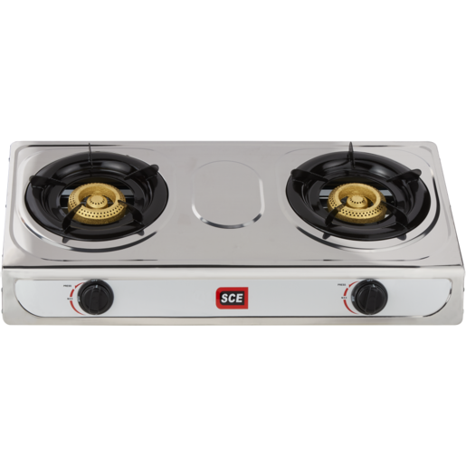 SCE 2 Burner Stainless Steel Gas Stove 720 x 385 x 96mm