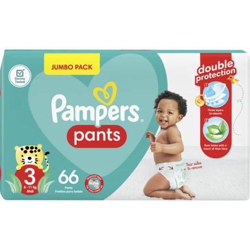 Pampers Pants Active Fit Size 3 6-11kg Diapers 66 Pack