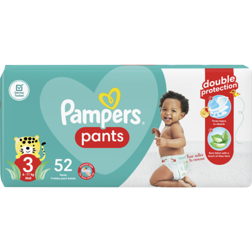 Pampers Pants Active Fit Size 3 6-11kg Diapers 52 Pack