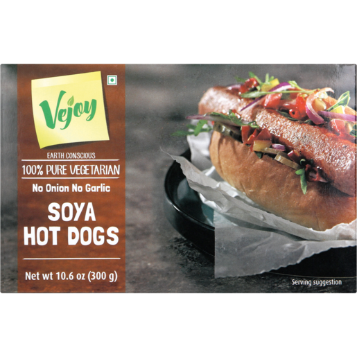 Vejoy Frozen 100% Pure Vegetarian Soya Hotdogs 300g
