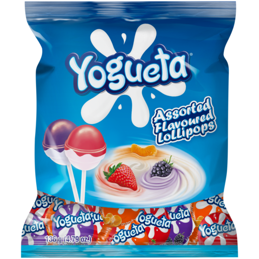 Yogueta Lollipops Assorted Flavours 8 Pack