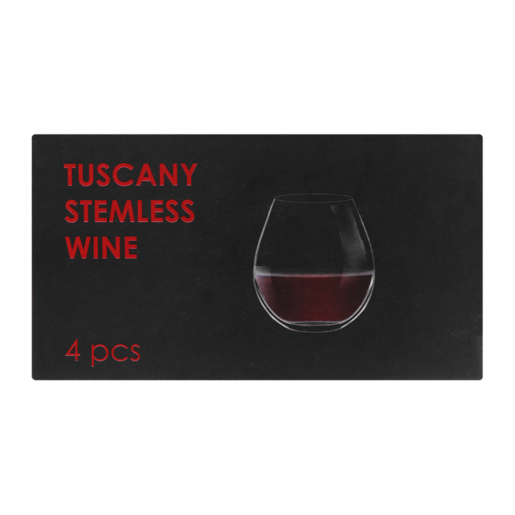 Citinova Tuscany Stemless Wine Glass Set 4 Piece