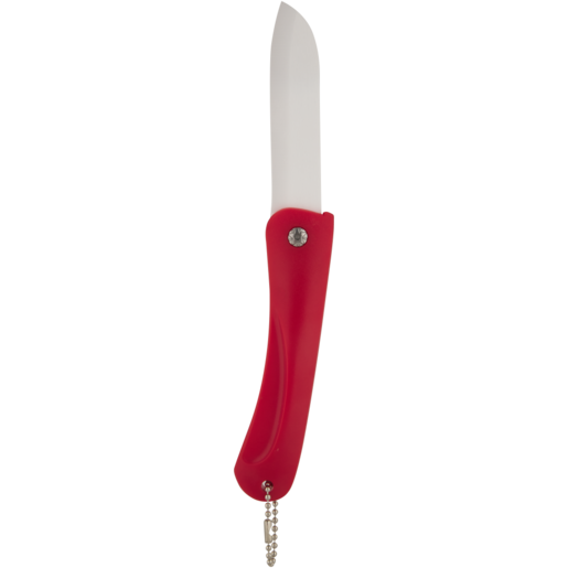 Bush Baby Red Camping Ceramic Knife 7.7cm