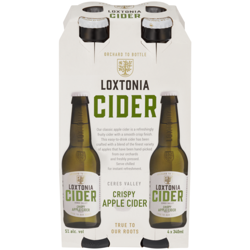 Loxtonia Crispy Apple Cider Bottles 4 x 340ml