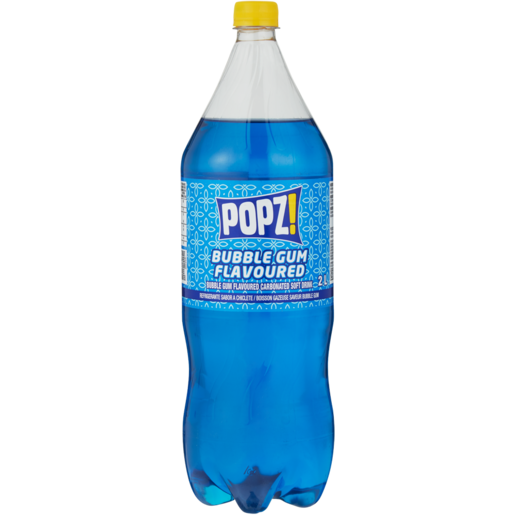 Popz! Bubblegum Flavoured Soft Drink Bottle 2L