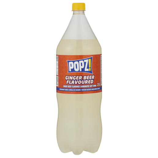 Popz! Ginger Beer Flavoured Soft Drink 2L