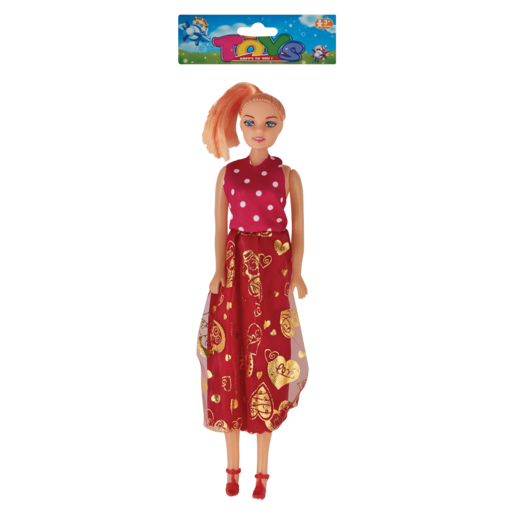 Doll With Long Dress 26cm