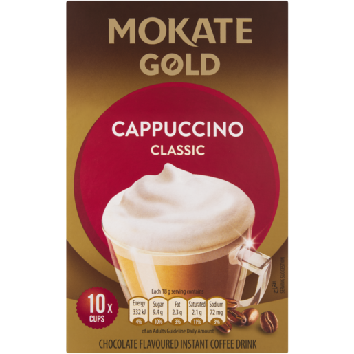 Mokate Gold Classic Instant Cappuccino 10 Pack
