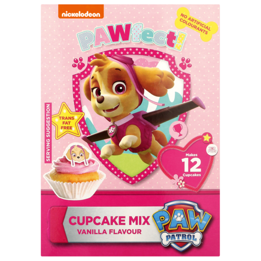 PAW Patrol Vanilla Flavoured Cupcake Mix 295g