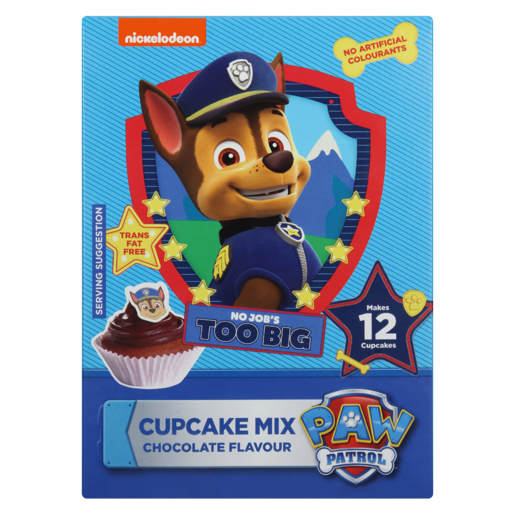 PAW Patrol Chocolate Flavoured Cupcake Kit 295g