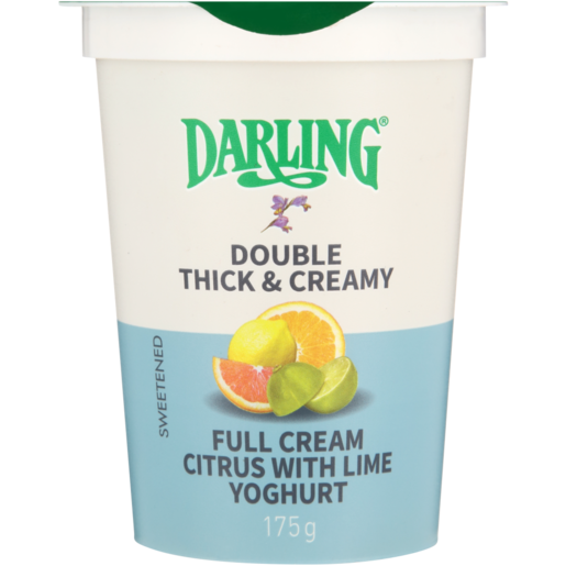 Darling Citrus With Lime Flavoured Full Cream Yoghurt 175g