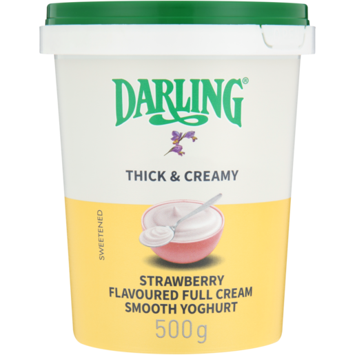 Darling Strawberry Flavoured Full Cream Yoghurt 500g