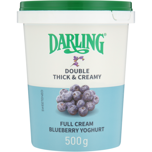 Darling Blueberry Flavoured Full Cream Yoghurt 500g