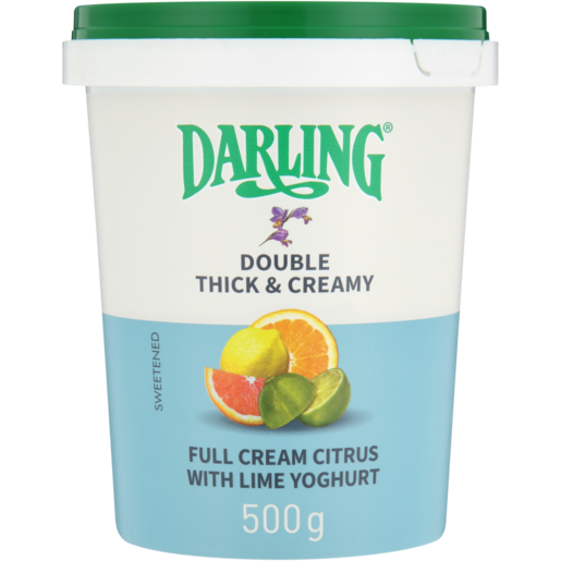 Darling Citrus With Lime Flavoured Full Cream Yoghurt 500g