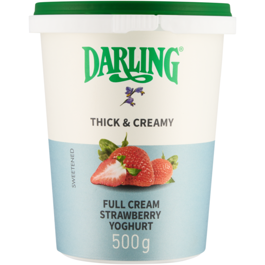 Darling Thick & Creamy Strawberry Full Cream Yoghurt 500g