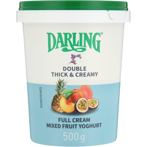 Darling Mixed Fruit Flavoured Full Cream Yoghurt 500g