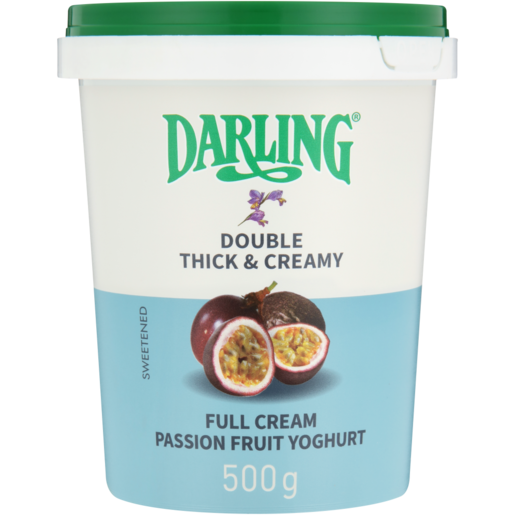 Darling Passion Fruit Flavoured Full Cream Yoghurt 500g