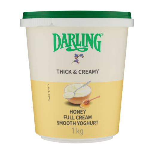 Darling Thick & Creamy Honey Flavoured Full Cream Smooth Yoghurt 1kg
