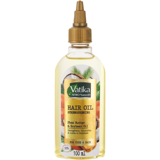 Vatika Afro Naturals Strengthening Hair Oil Bottle 100ml