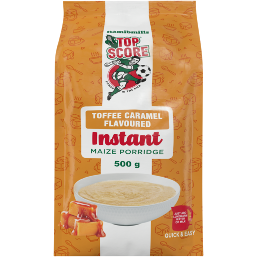 Namib Mills Top Score Toffee Caramel Flavoured Instant Maize Porridge 500g 