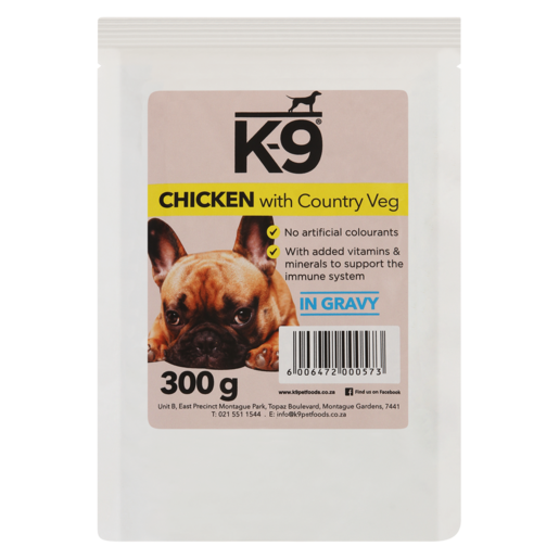 K-9 Chicken With Country Veg Dog Food 300g