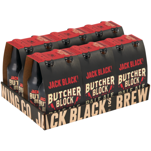 Jack Black's Butcher's Block Pale Ale Beer Bottles 24 x 340ml 