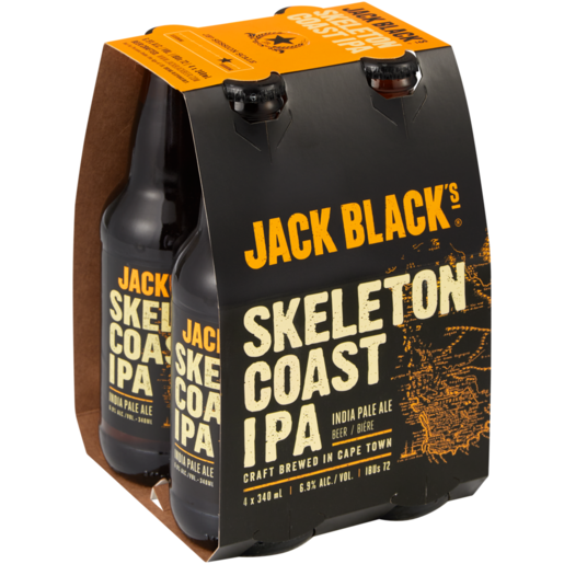 Jack Black's Skeleton Coast IPA Beer Bottles 4 x 340ml 