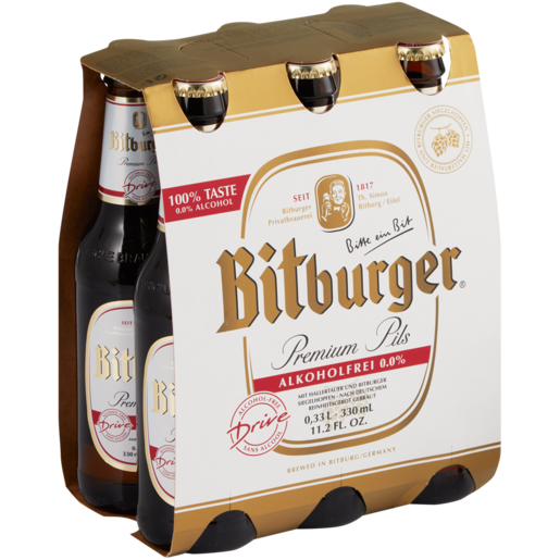 Bitburger Drive Non-Alcoholic Premium Pils 6 x 330ml