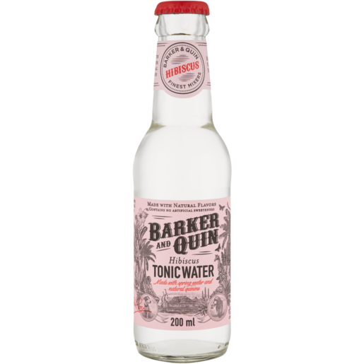 Barker And Quin Hibiscus Tonic Water Bottle 200ml