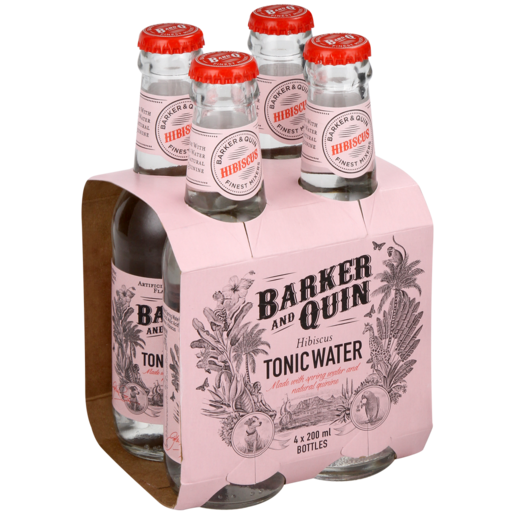 Barker And Quin Hibiscus Tonic Water 4 x 200ml