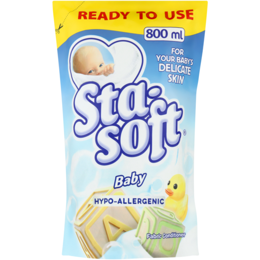 Sta-soft Hypo-Allergenic Baby Fabric Softener Refill 800ml