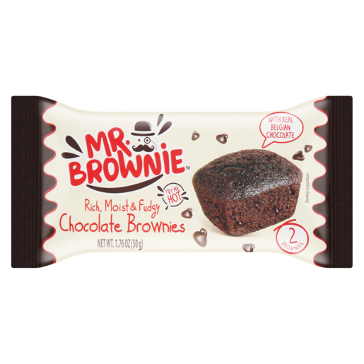 Mr. Brownie Mini Chocolate Brownies 2 Pack