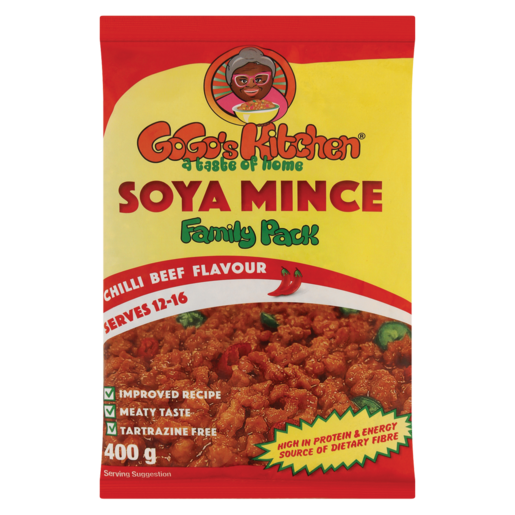 Gogo's Kitchen Chilli Beef Flavoured Soya Mince 400g